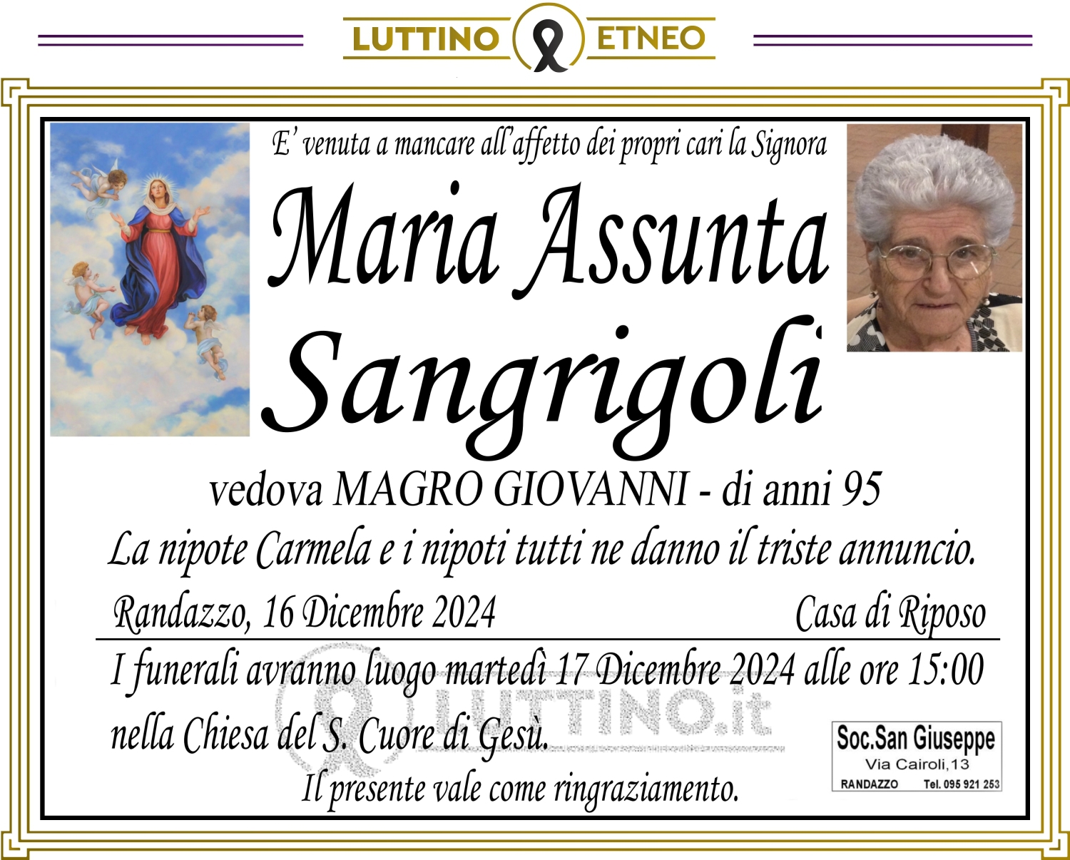 Maria Assunta Sangrigoli